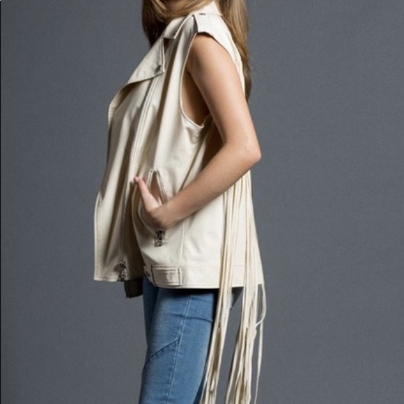PU Fringe Vest - Picture 4 of 8
